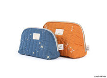 Load image into Gallery viewer, Nobodinoz Holiday Vanity Case in Gold Stella / Night Blue
