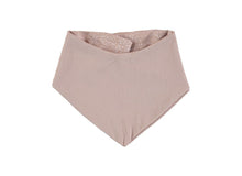 Load image into Gallery viewer, Nobodinoz Lucky Bandana Bib in White Bubble / Misty Pink
