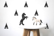 Load image into Gallery viewer, Pom Le Bon Homme Teepee wall transfers in Black
