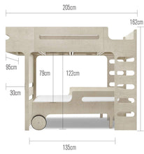 Load image into Gallery viewer, Rafa Kids F&amp;R Bed Set - Natural (2 Beds)
