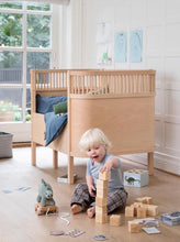 Load image into Gallery viewer, Sebra Juno Cot Bed - Wooden Edition
