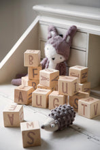 Load image into Gallery viewer, Sebra Wooden stacking blocks Natural - Letters

