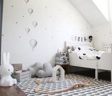 Load image into Gallery viewer, Stickstay Three Balloons wall transfer in light grey
