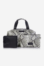 Load image into Gallery viewer, Tiba and Marl RAF Holdall in Tonal Grey Snake
