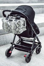 Load image into Gallery viewer, Tiba and Marl RAF Holdall in Tonal Grey Snake
