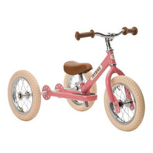 Load image into Gallery viewer, Trybike Steel 2 in 1 Balance Bike / Trike - Vintage Pink
