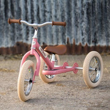 Load image into Gallery viewer, Trybike Steel 2 in 1 Balance Bike / Trike - Vintage Pink
