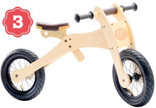 Load image into Gallery viewer, Trybike Wooden 4 in 1 Balance Bike / Trike

